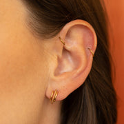 Boucles d'oreilles Baudoin - Perlée